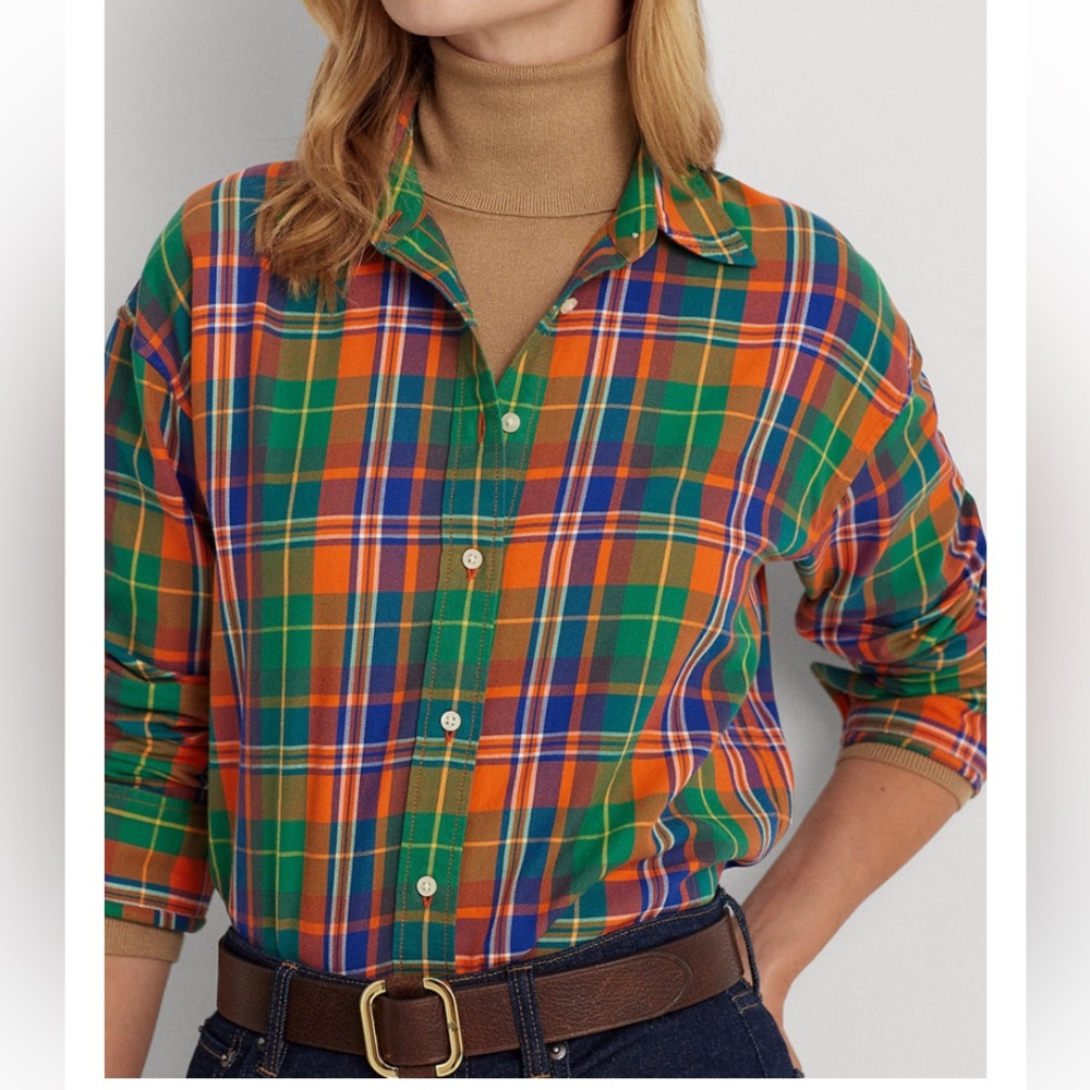 Lauren Ralph Lauren
Women's Plaid Cotton Twill Shirt